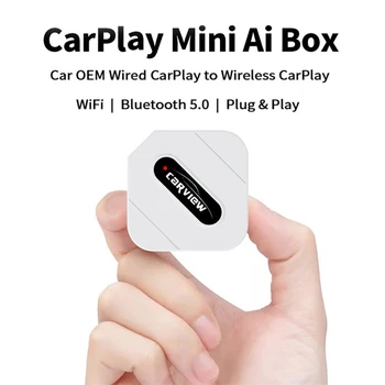 Оригинален автомобил Carplay AI кутия кола OEM кабелен CarPlay към безжичен Carplay Linux система бързо свързване мини AI кутия USB щепсел и игра