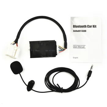 1pc кола BTA-Bluetooth интерфейс радио стерео Aux кабел адаптер музика Aux модул за съгласие за граждански за одисея 12V ABS пластмаса