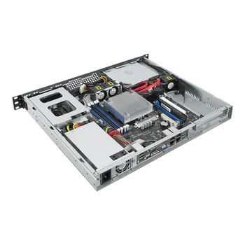 Intel с ASUS RS100-E10-PI2 съхранение и четири мрежови порта ® xeon ® E-rack 1U сървър