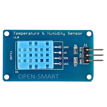 DHT11 Цифров модул за сензор за температура и влажност, едношинен контрол, съвместим за Arduino