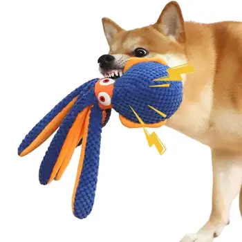 Октопод куче играчки котка куче плюшени плюшени играчки доставки дишаща интерактивна играчка дъвчете играчки куче спътник за средни малки кученца