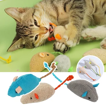 Котка играчка плюшена билкова мишка сладък моделиране коте играчка универсална мента играчка домашен любимец интерактивна малка играчка за коте дома котка играчки