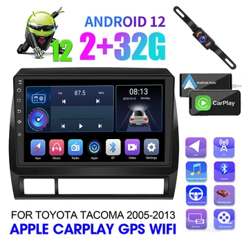 Автомобилно стерео радио за Toyota Tacoma 2005-2013 WIFI навигация GPS Android 12 Apple Carplay Auto DVD плейър Double Din
