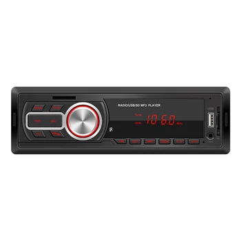 5209E Единичен DIN автомобилен радио аудио MP3 плейър Bluetooth-съвместим AUX-in TF USB Auto Stereo Auto Audio Central FM Car Stereo