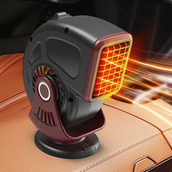 Електрически нагревател за кола 12V Defogger Размразяване Demister 360 градуса въртене на предното стъкло Размразяване Отопление Вентилатор Бързо отопление